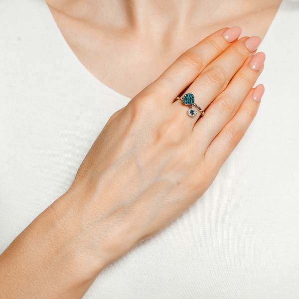 Золотое кольцо с бриллиантами Naviblue AYZ01088-W