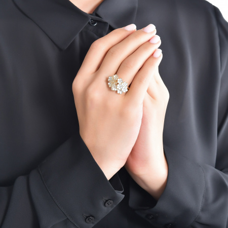 Золотое кольцо с бриллиантом White Dreams WDR000032-00