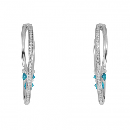 Золотые серьги с танцующими бриллиантами Salsa AE1209-WDBDW