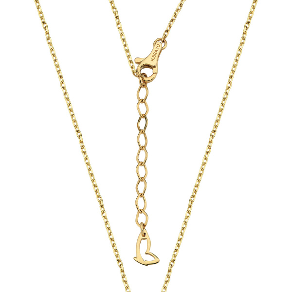 Золотое колье с белыми сапфирами Pied De Poule PPHP0025-00