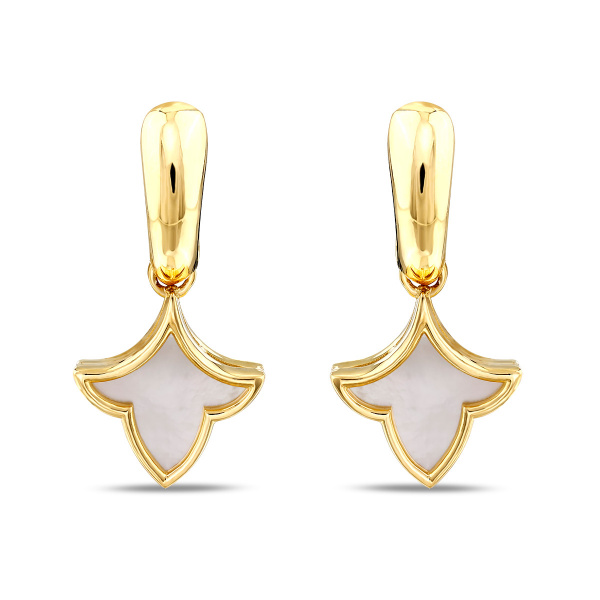 Золотые серьги с перламутром Marrakech MRE003-S