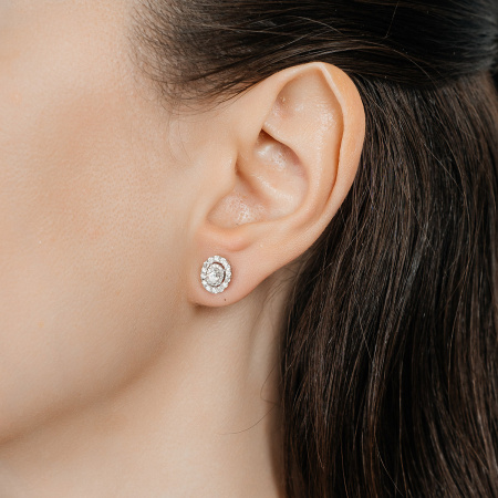 Золотые серьги с бриллиантами Diamond Love ZE2313A1X