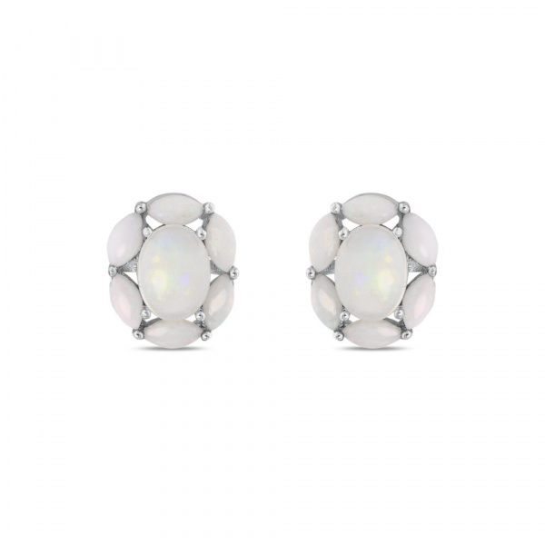 Серебряные серьги с опалом E5101G