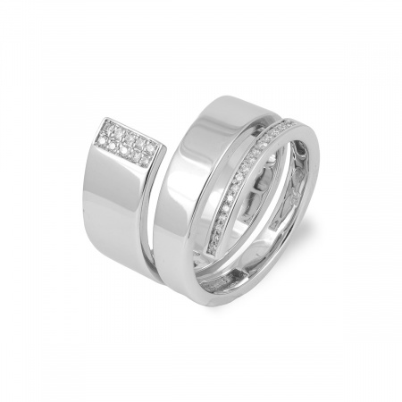 Золотое кольцо с бриллиантами Diamond Love J313-W