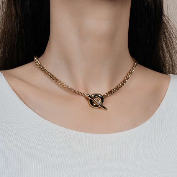 Золотое колье Golden Line THN0048