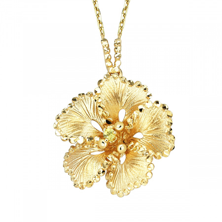 Золотая подвеска с желтым сапфиром Soul Dance SDP000004-00