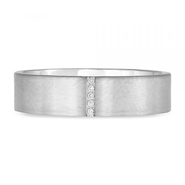 Золотое кольцо обручальное женское с бриллиантами и сапфиром Amore Infinito 212-050-356