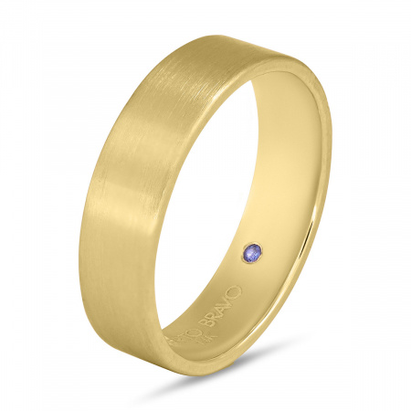 Золотое обручальное женское кольцо с бриллиантами и сапфиром Amore Infinito 222-050-356