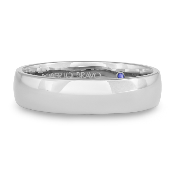 Золотое обручальное кольцо с сапфиром Amore Infinito 210-000-310