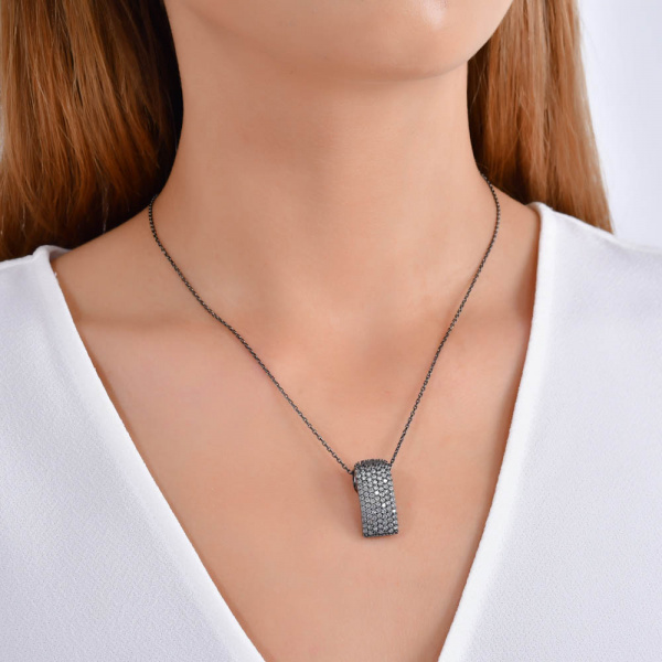 Серебряное колье с фианитами Hedgehog 925 KRHP0008-CZ