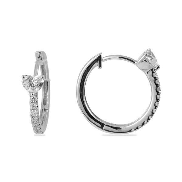 Золотые серьги с бриллиантами Diamond Love BKE101059W