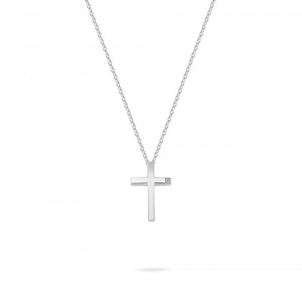 Золотое колье с бриллиантом Diamond Love THEKT1-P-W