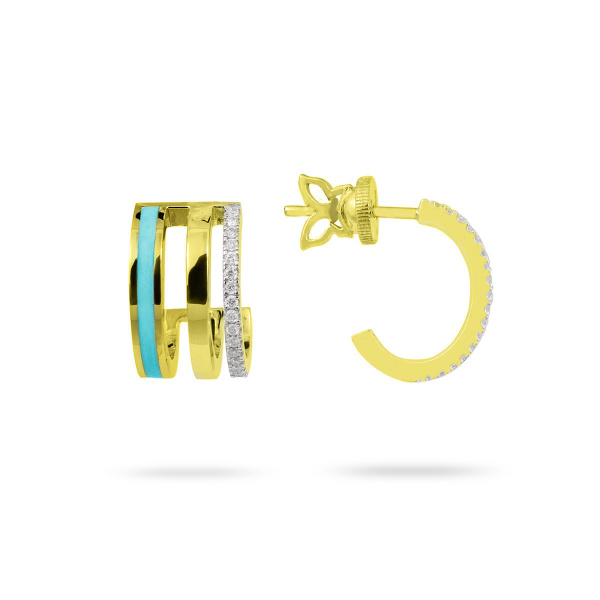 Золотые серьги с бриллиантами Chicky AKP0958Y