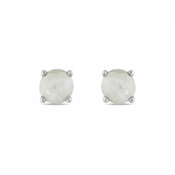 Серьги серебряные с халцедонами E5080G