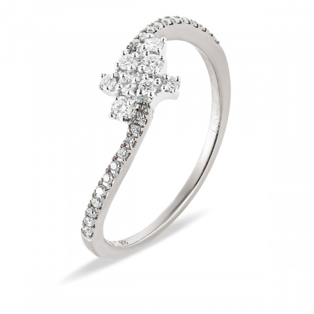 Золотое кольцо Diamond Love с бриллиантами R4434D2P-W