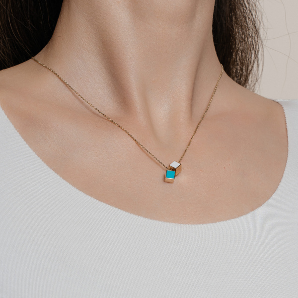 Золотое колье Qube QCN000016-02