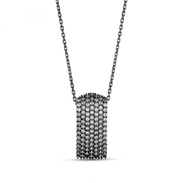 Серебряное колье с фианитами Hedgehog 925 KRHP0008-CZ