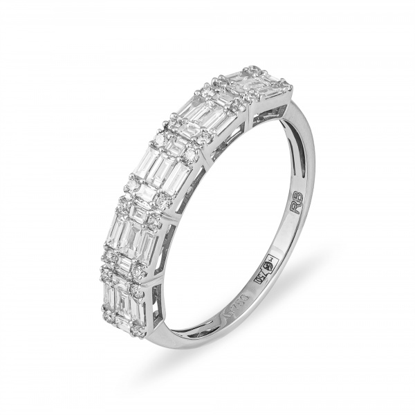 Золотое кольцо с бриллиантами Baguette SCR040880-003
