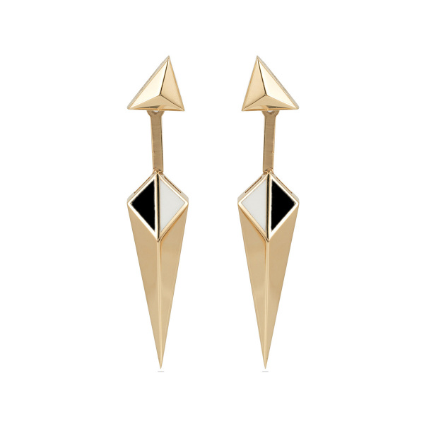 Золотые серьги с эмалью Volare VLE000036-00