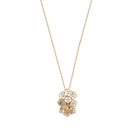 Золотое колье с бриллиантом White Dreams WDN000010-00