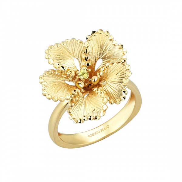 Золотое кольцо с желтым сапфиром Soul Dance SDR000016-00