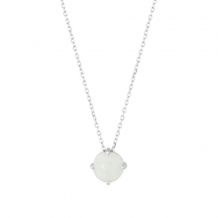 Серебряное колье с перламутром N5080G