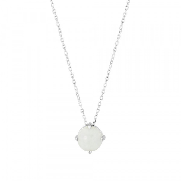 Серебряное колье с перламутром N5080G