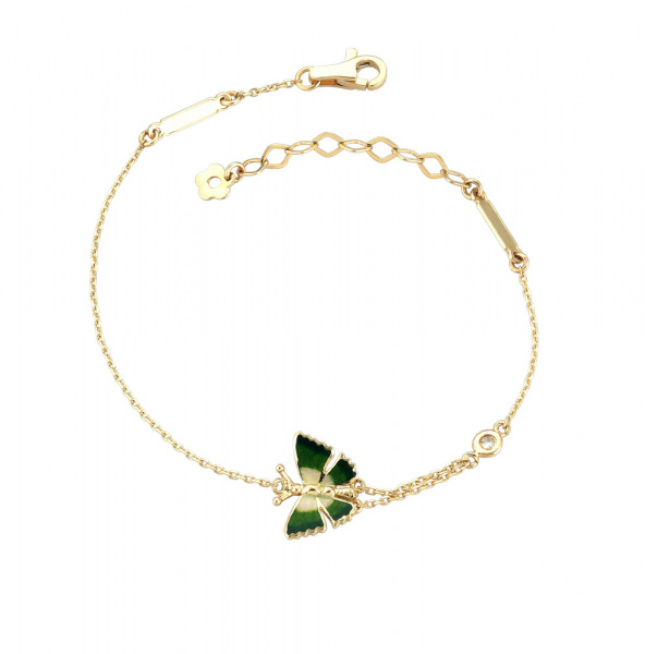 Золотой браслет с бриллиантом и эмалью Noah`s Ark NAFB0012-00