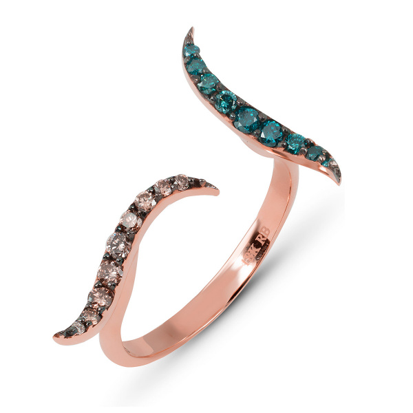 Золотое кольцо с бриллиантами Naviblue D037RP2