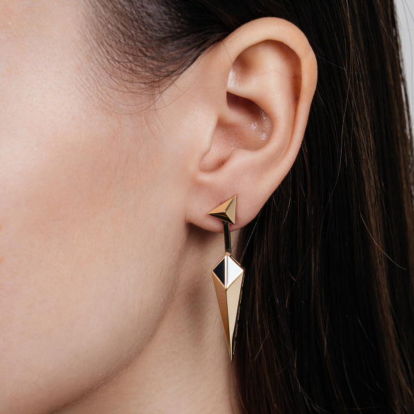 Золотые серьги с эмалью Volare VLE000036-00