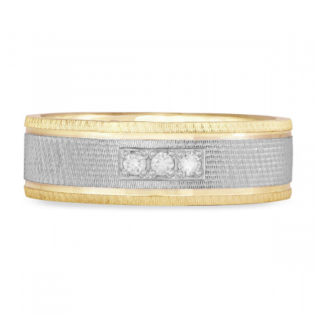 Золотое обручальное кольцо женское с бриллиантами и сапфиром Amore Infinito 562-030-1742