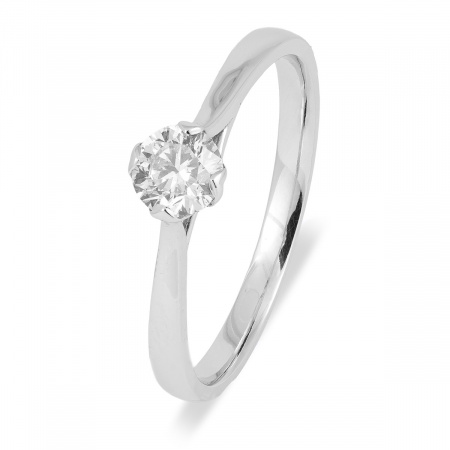 Золотое классическое кольцо с бриллиантом Diamond Love YK260131YA