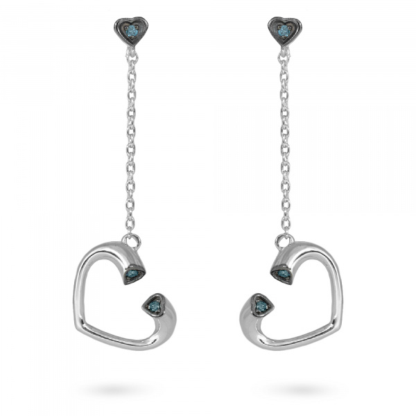 Золотые серьги с бриллиантами Naviblue D467EW