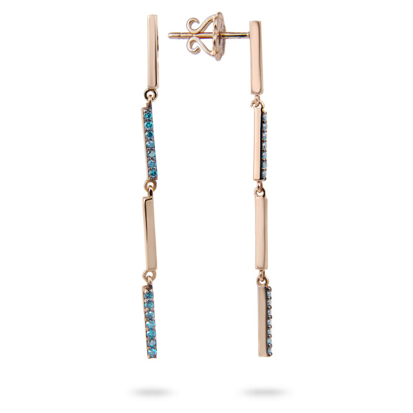 Золотые серьги с бриллиантами Naviblue C-491E