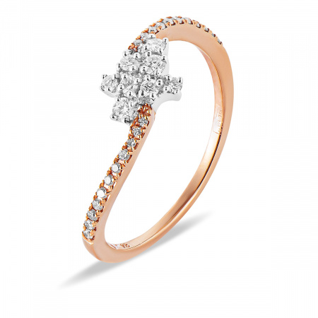 Золотое кольцо Diamond Love с бриллиантами R4434D2P-R