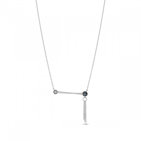 Золотое колье с бриллиантами Naviblue D437MW