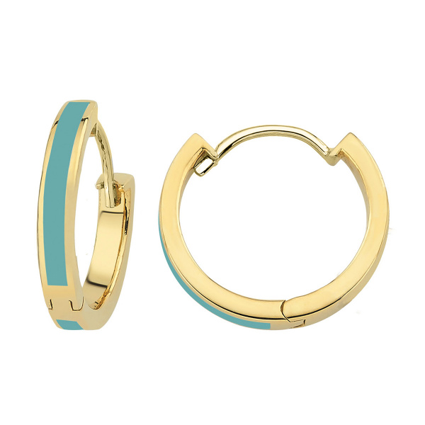 Золотые серьги с эмалью Chicky CHHE0002W-1