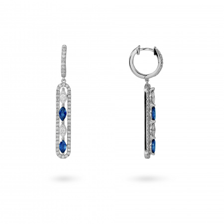 Золотые серьги с бриллиантами Diamond Love AKP0640