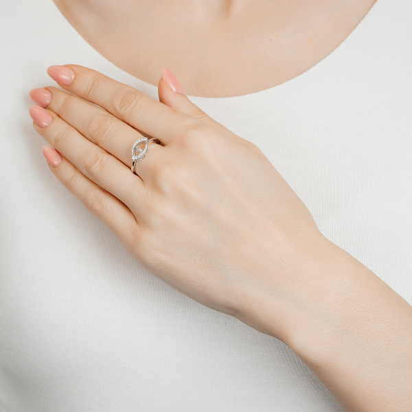 Золотое кольцо с бриллиантами Salsa AYZ03315-W