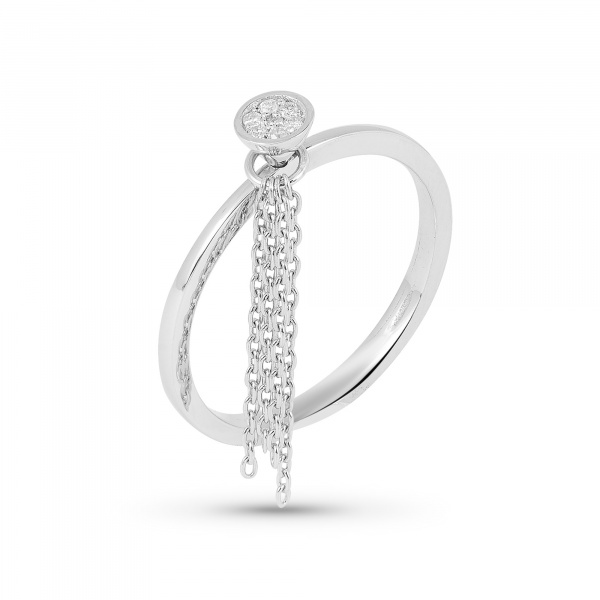 Золотое кольцо с бриллиантами Naviblue D437RW1