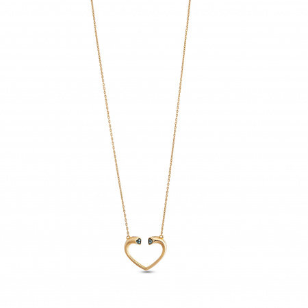 Золотое колье с бриллиантами Naviblue D467MP