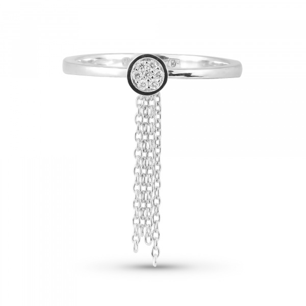 Золотое кольцо с бриллиантами Naviblue D437RW1