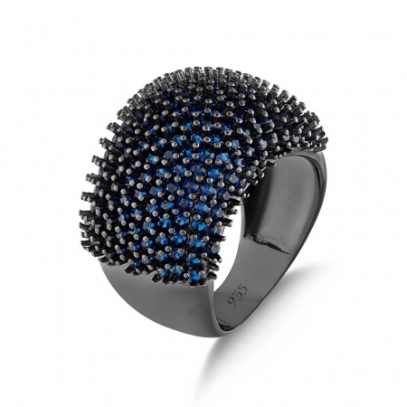 Серебряное кольцо с фианитами Hedgehog 925 KRHR0011-CZ
